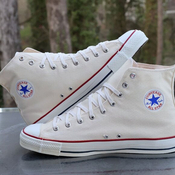 Vintage Converse Chuck Taylor All Star Hi Top White Made in USA Men’s 15 - Picture 8 of 13